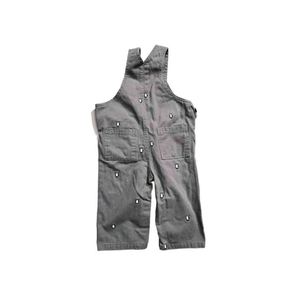 kitestrings boys Overalls‎ Gray Penguins  12 Months Lot Of 2